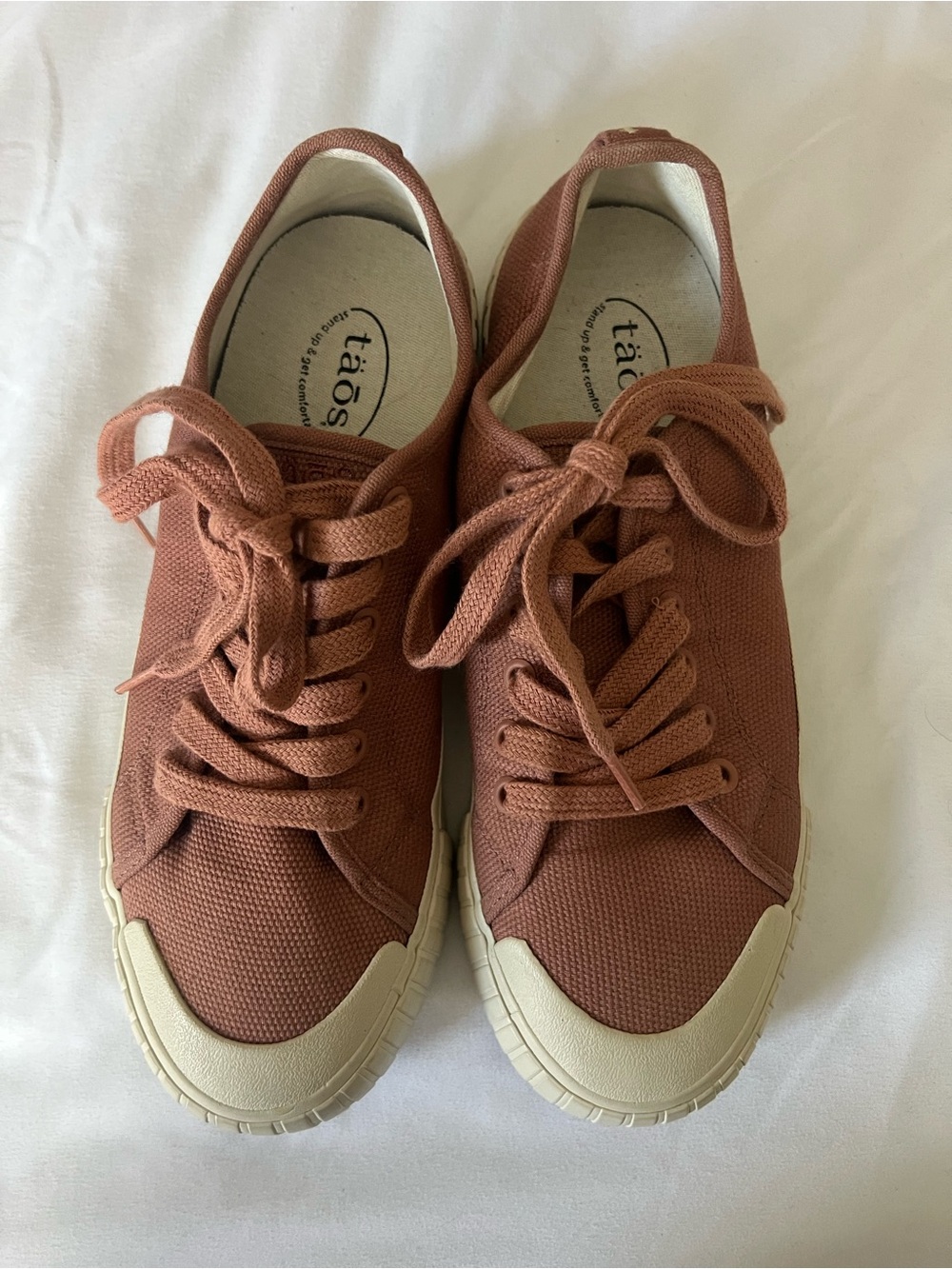 Taos Rust Canvas Lace-Up Sneakers-Women’s